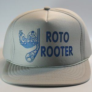 Vintage Roto Rooter Snapback Ballcap, Cool Plumbing Graphic, Nissin